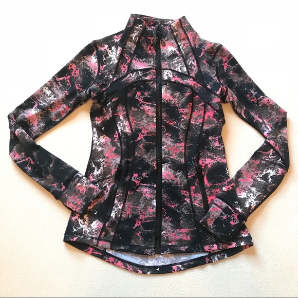 lululemon athletica Jackets & Blazers - Lululemon Pink Splatter Print Jacket